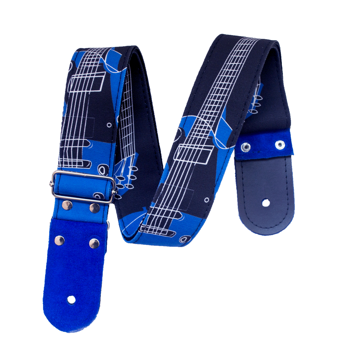 Strap Guitarra/Bajo Cierre Azul